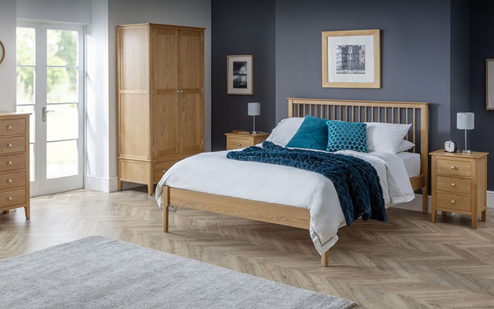 Cotswold Wooden Double Bed - Click Image to Close